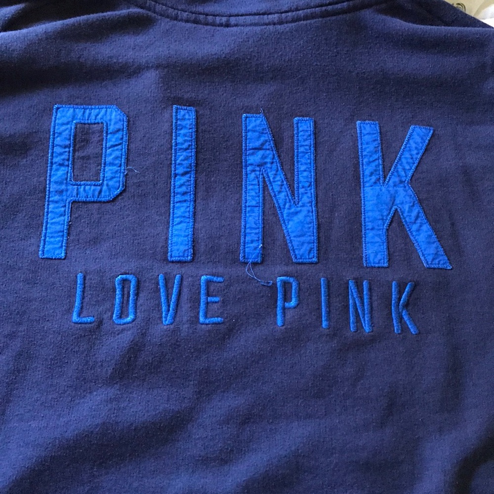 Pink pullover with zipper